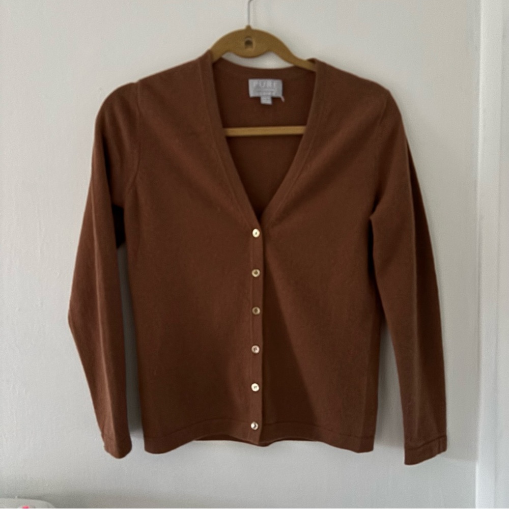 Pure Collection Chestnut Women's Cardigan